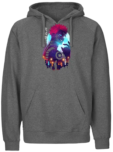 Yuji Landscape - jujutsu, kaisen, yuji, sukuna, anime, manga - Fairtrade Hoodie