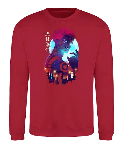 Yuji Landscape - jujutsu, kaisen, yuji, sukuna, anime, manga - Sweatshirt
