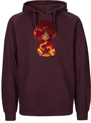 Firebender Landscape - feuer, fire, aang, legend, zuko - Fairtrade Hoodie