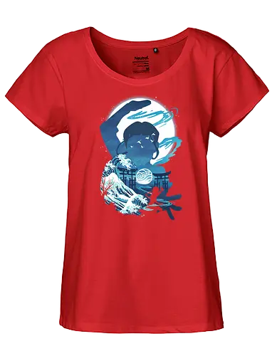 Waterbender Landscape - wasser, water, aang, legend - Fairtrade Girl Shirt