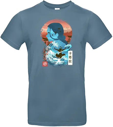 Ukiyo E Waterbender - water, wasser, aang, legend, Bending - Standard T-Shirt