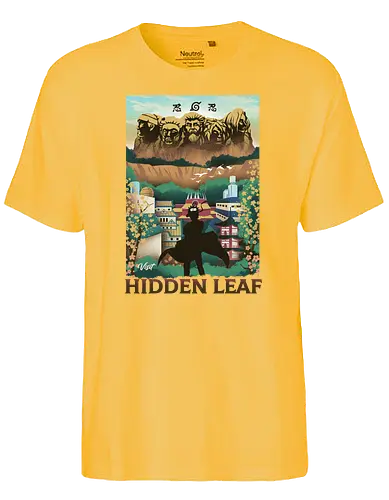 Visit The Hidden Leaf - Visit, vacation, shinobi, ninja, manga, anime - Fairtrade T-Shirt