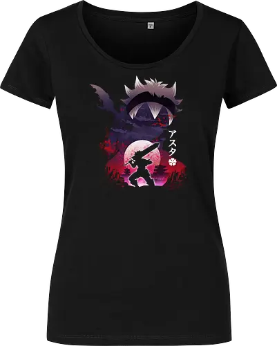 Asta Landscape - asta, black, Clover, anime, manga - Damen T-Shirt