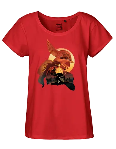 Melina Sunset - elder, ring, gaming, guide - Fairtrade Girl Shirt