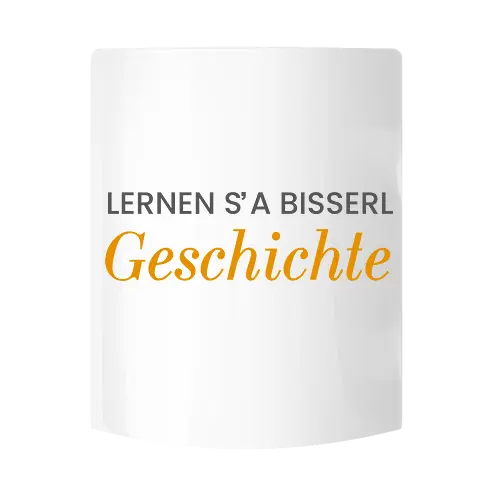 GeschichteFM - A bisserl Geschichte Tasse