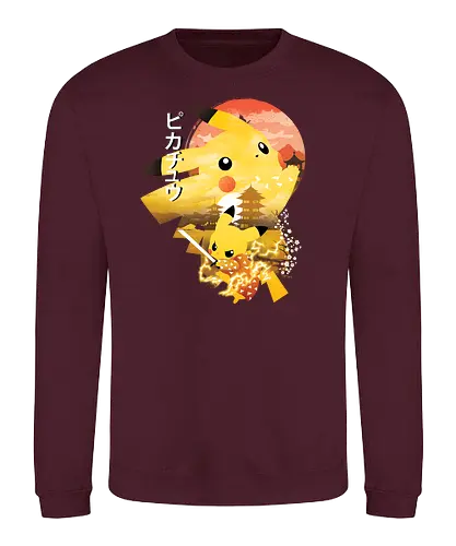 Breath of Thunder Monster - pocket, monster, demon, slayer, mashup - Sweatshirt
