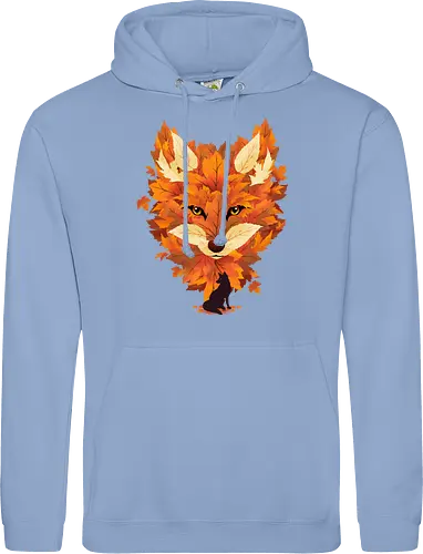 Red Fox and Falling Leaves