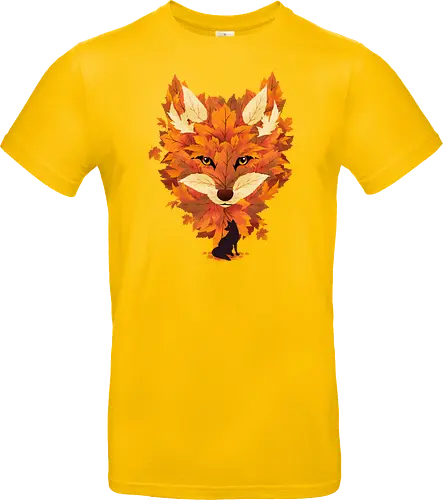Red Fox and Falling Leaves
