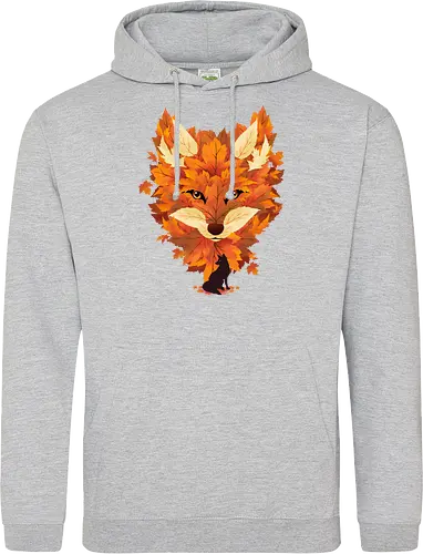 Red Fox and Falling Leaves - fox, fuchs, herbst, blätter - Standard Hoodie