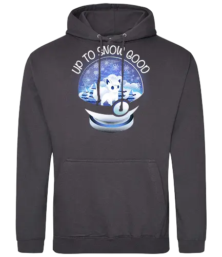 Up to Good Snow - pocket, monster, winter, fox, snow - Standard Hoodie