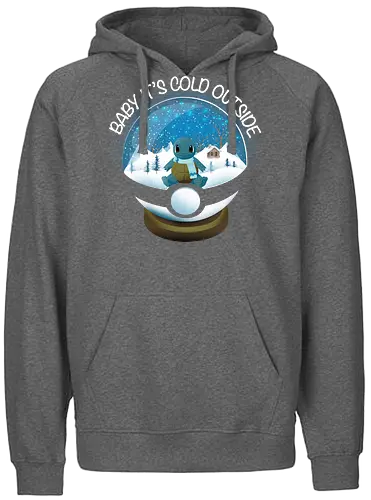 Baby It's Cold Outside - pocket, monster, snow, winter - Fairtrade Hoodie
