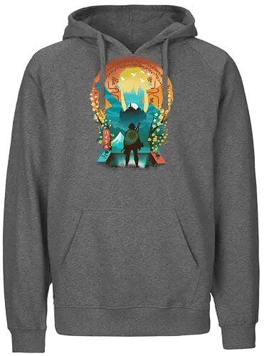 Kingdom Ukiyo-e - kingdom, gaming, Hero of Time, tr - Fairtrade Hoodie
