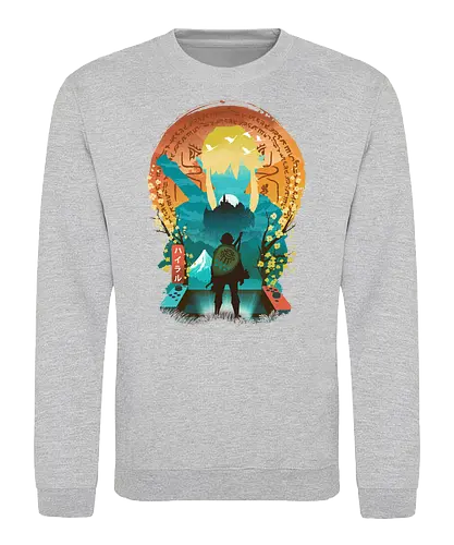 Kingdom Ukiyo-e - kingdom, gaming, Hero of Time, tr - Sweatshirt