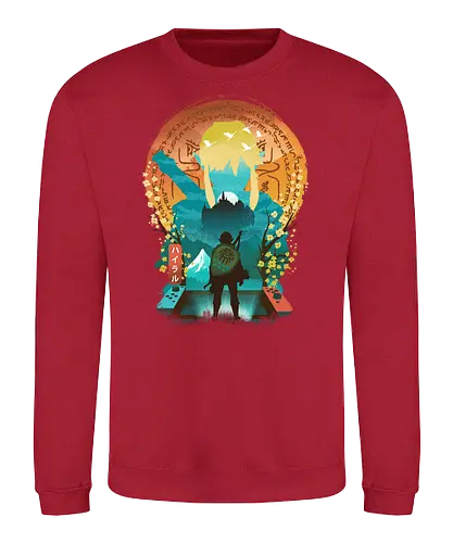 Kingdom Ukiyo-e - kingdom, gaming, Hero of Time, tr - Sweatshirt