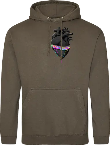 Bleeding Heart - anatomie, herz, love, liebe, lgbt, lgtbq, pride, queer, heart, anatomical heart - Standard Hoodie