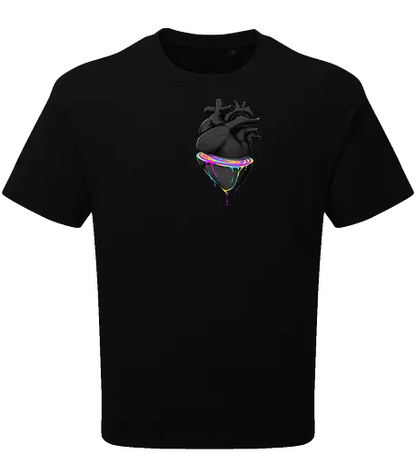 Bleeding Heart - anatomie, herz, love, liebe, lgbt, lgtbq, pride, queer, heart, anatomical heart - Oversize T-Shirt