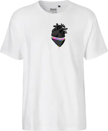 Bleeding Heart - anatomie, herz, love, liebe, lgbt, lgtbq, pride, queer, heart, anatomical heart - Fairtrade T-Shirt