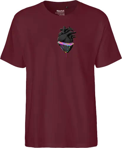Bleeding Heart - anatomie, herz, love, liebe, lgbt, lgtbq, pride, queer, heart, anatomical heart - Fairtrade T-Shirt
