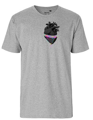 Bleeding Heart - anatomie, herz, love, liebe, lgbt, lgtbq, pride, queer, heart, anatomical heart - Fairtrade T-Shirt