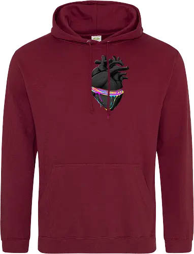Bleeding Heart - anatomie, herz, love, liebe, lgbt, lgtbq, pride, queer, heart, anatomical heart - Standard Hoodie