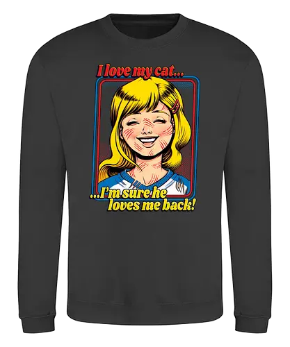 I Love my Cat - love, liebe, cat, katze, scratches, kratzer, catlady, catgentleman, fun, funny - Sweatshirt
