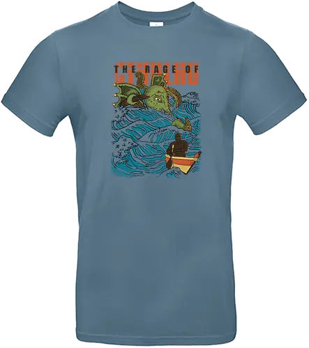 The Rage of Cthulhu - cthulhu, lovecraft, hp lovecraft, elder god, god, kanu, canoo, dschungel - Standard T-Shirt