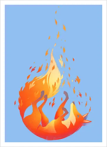 Falling Fox