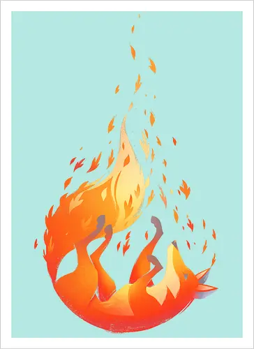 Falling Fox