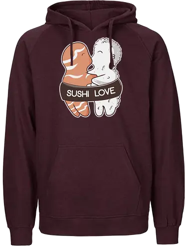 Sushi Love - sushi, essen, japan, fisch, reis, food, love, liebe, ting - Fairtrade Hoodie