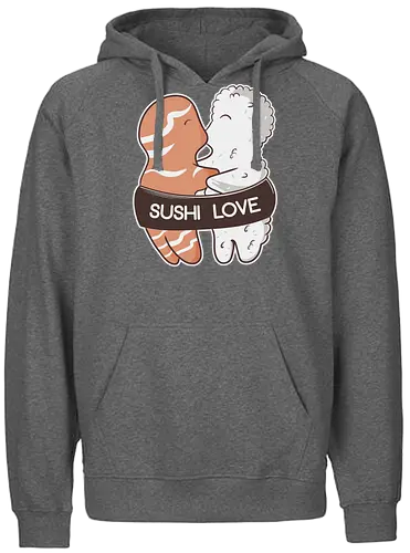Sushi Love - sushi, essen, japan, fisch, reis, food, love, liebe, ting - Fairtrade Hoodie