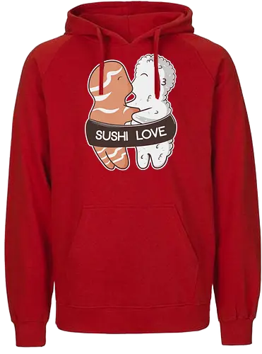 Sushi Love - sushi, essen, japan, fisch, reis, food, love, liebe, ting - Fairtrade Hoodie
