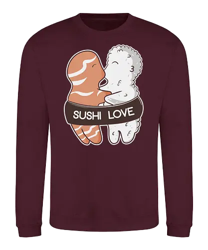 Sushi Love - sushi, essen, japan, fisch, reis, food, love, liebe, ting - Sweatshirt