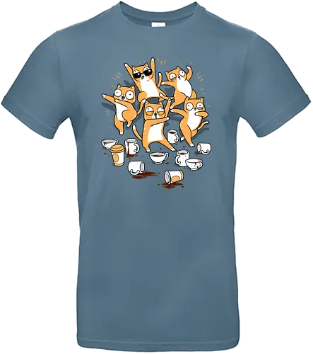 Party Party Party - cat, katze, party, coffee, kaffee, koffein, mug, mugs, tassen, dance, dancing, coffein - Standard T-Shirt