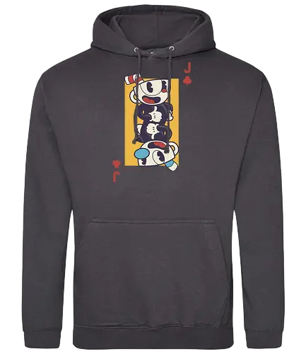 CupCard - cup, shoot em up, devil, shooter, classic shooter, videogames, indie, hd - Standard Hoodie