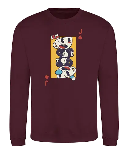 CupCard - cup, shoot em up, devil, shooter, classic shooter, videogames, indie, hd - Sweatshirt