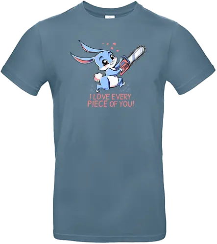 I love every piece of you - love, liebe, kaninchen, bunny, häschen, cute, niedlich - Standard T-Shirt