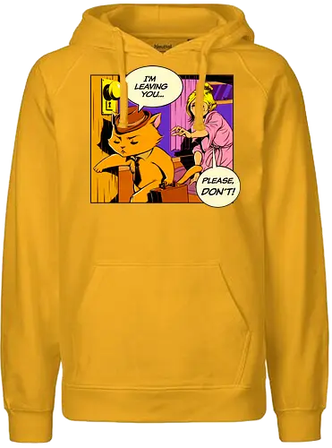 I'm Lving - gehen, popart, cat, catlady, katze, fun, funny, sad, oh no, lving - Fairtrade Hoodie
