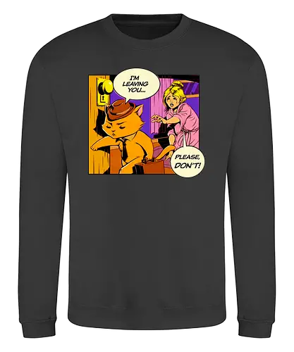 I'm Lving - gehen, popart, cat, catlady, katze, fun, funny, sad, oh no, lving - Sweatshirt