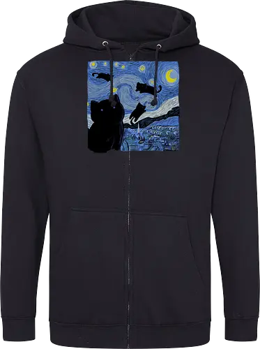 The Starry Cat Night