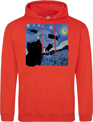 The Starry Cat Night