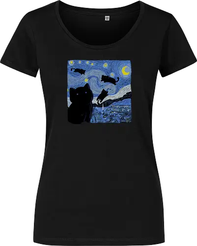 The Starry Cat Night