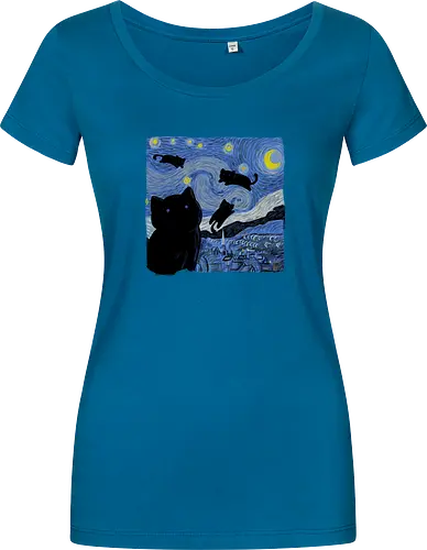 The Starry Cat Night