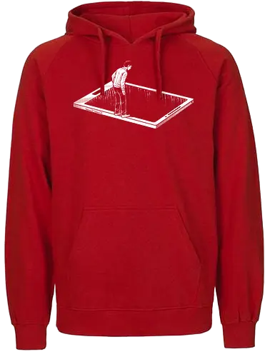 In the Verge - tablet, handy, smartphone, digital, endless, internet, go outside, offline, online - Fairtrade Hoodie