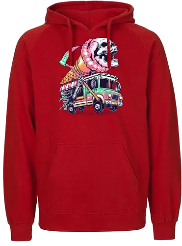 Scream for Ice Cream - sensenmann, ice, eis, summer, fun, sommer, reaper - Fairtrade Hoodie