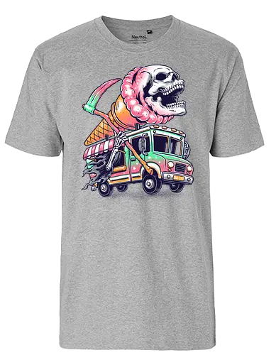 Scream for Ice Cream - sensenmann, ice, eis, summer, fun, sommer, reaper - Fairtrade T-Shirt