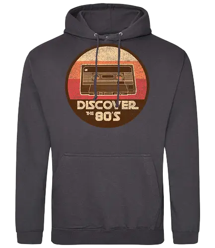 Discover the 80s - retro, 80s, Cassette, mc, kassette, musik - Standard Hoodie
