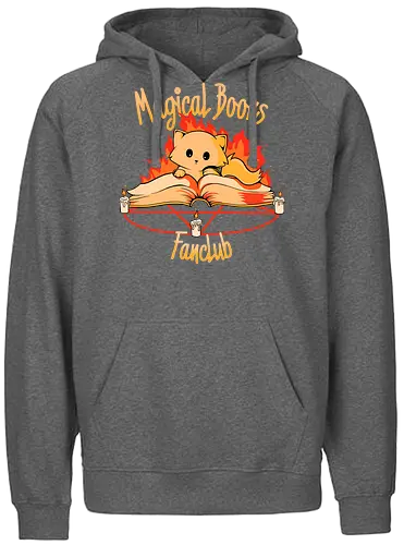 Magical Books Fanclub - magic, pentagram, witch, cat, katze, hölle, demon - Fairtrade Hoodie