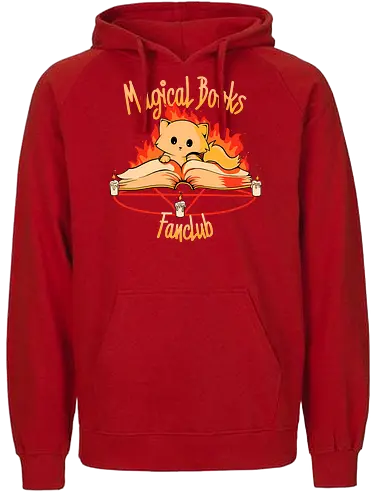 Magical Books Fanclub - magic, pentagram, witch, cat, katze, hölle, demon - Fairtrade Hoodie