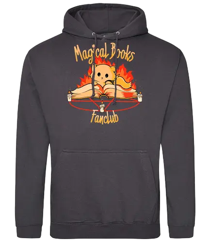 Magical Books Fanclub - magic, pentagram, witch, cat, katze, hölle, demon - Standard Hoodie