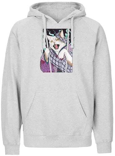 Bakeneko - cat, neko, samurai, yokai - Fairtrade Hoodie